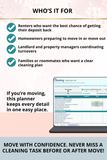 Move-In Move Out Cleaning Checklist Google Sheets Spreadsheet