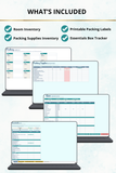 moving packing list per room Excel template