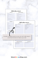 self care checklist printable