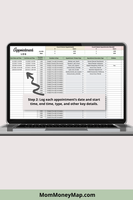 co-parent booking tracker template