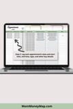 co-parent booking tracker template
