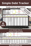minimal debt tracker google sheets template
