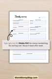 family meeting printable with discussion prompts