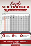 Sex life tracker Google Sheets template