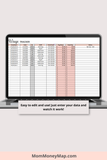wage tracking spreadsheet for employee payroll