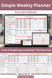 easy to use weekly planner 