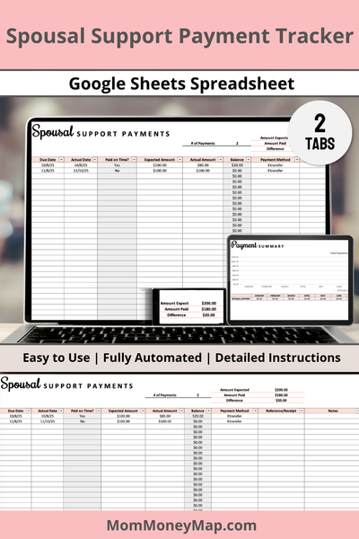 spousal support tracker