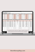 Timesheet Tracker Excel with Formulas