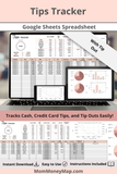 tips tracker google sheets with tip out calculator