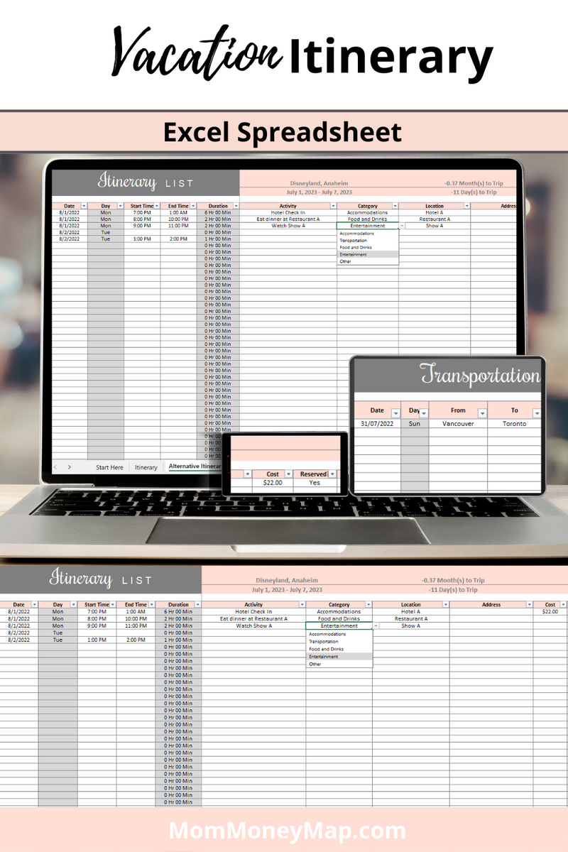 Excel Vacation Template Excel vacation template