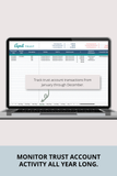 legal trust accounting spreadsheet template