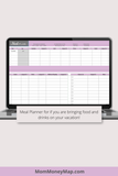digital vacation planner purple
