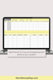 vacation budget planner google sheets
