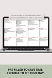wedding preparation checklist template
