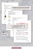 minimalist weekly schedule template Excel instant download