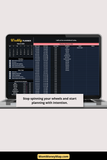 weekly planner excel dark mode template