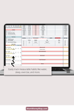 simple Excel weekly schedule template for students
