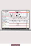 clean weekly schedule Excel template no frills download
