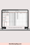 weekly schedule planner excel template