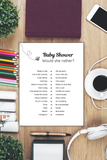 baby shower ice breaker game