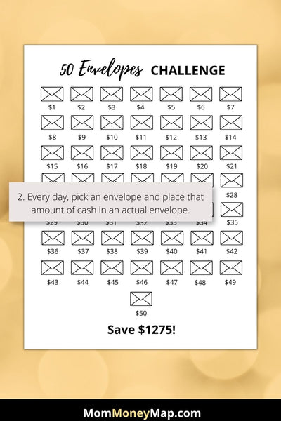 Money Savings Challenge Printable, Save 1000 in 3 months
