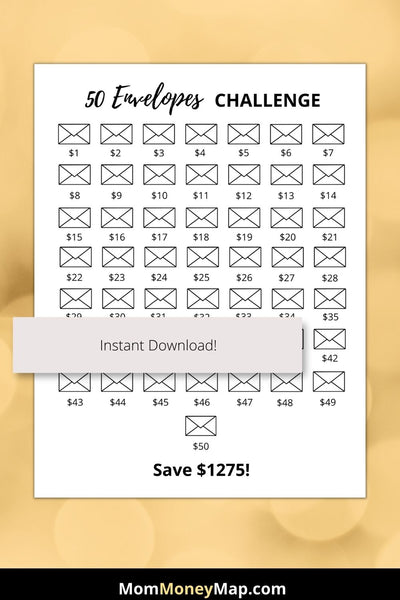 1000 Savings Challenge Printable PDF Mom Money Map 1000 Savings Challenge Printable PDF Mom Money Map