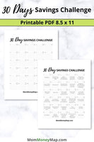saving money challenge 30 days