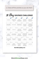 30 day saving challenge