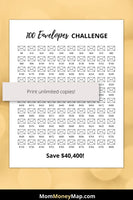 40k savings challenge printable pdf