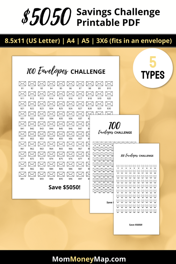 5000 Savings Challenge Printable Pdf Free