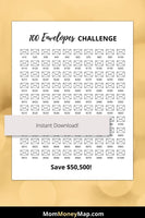 50k savings challenge printable pdf