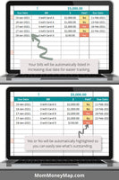 monthly bill tracker spreadsheet