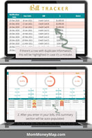 household bill tracker spreadsheet