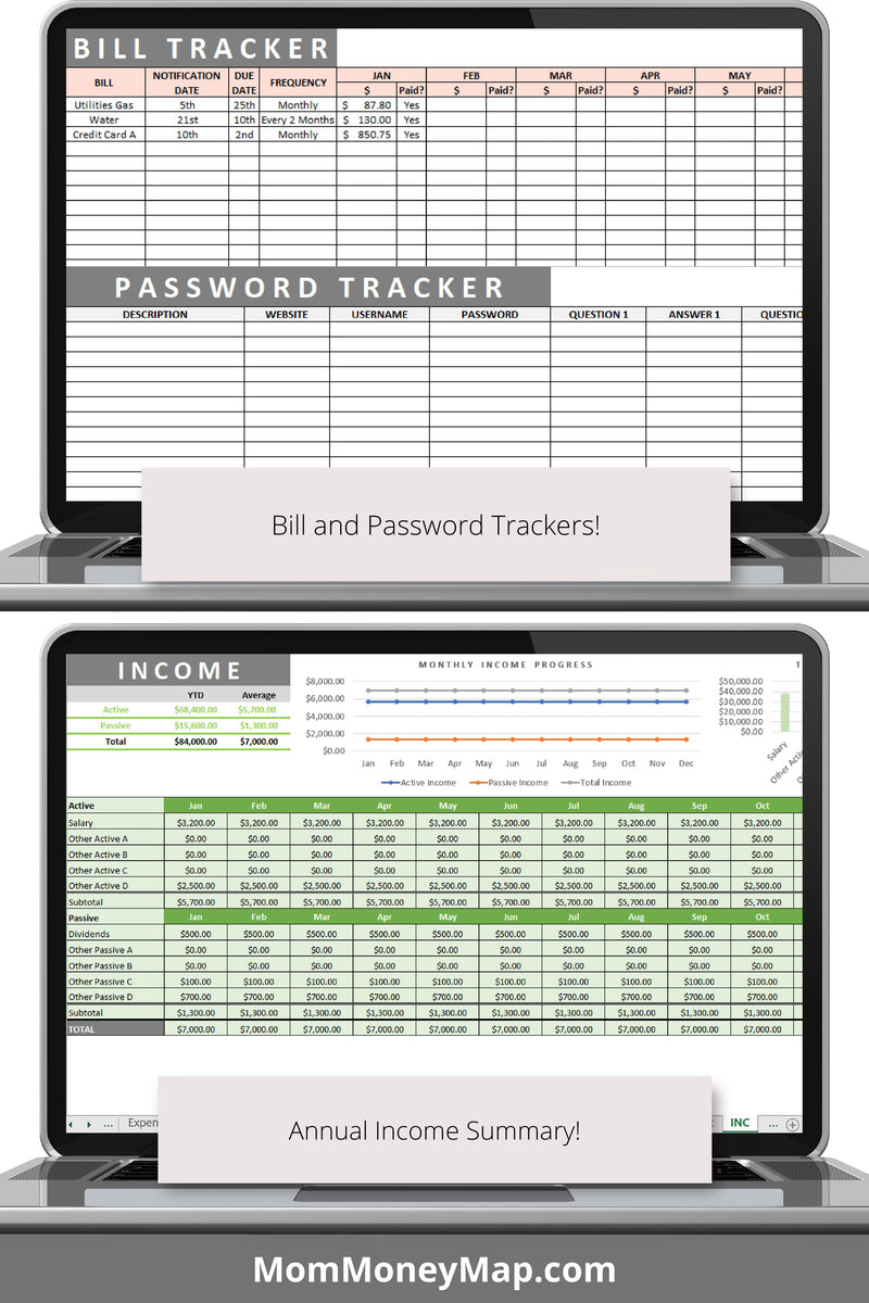 Budget Excel Spreadsheet – Mom Money Map