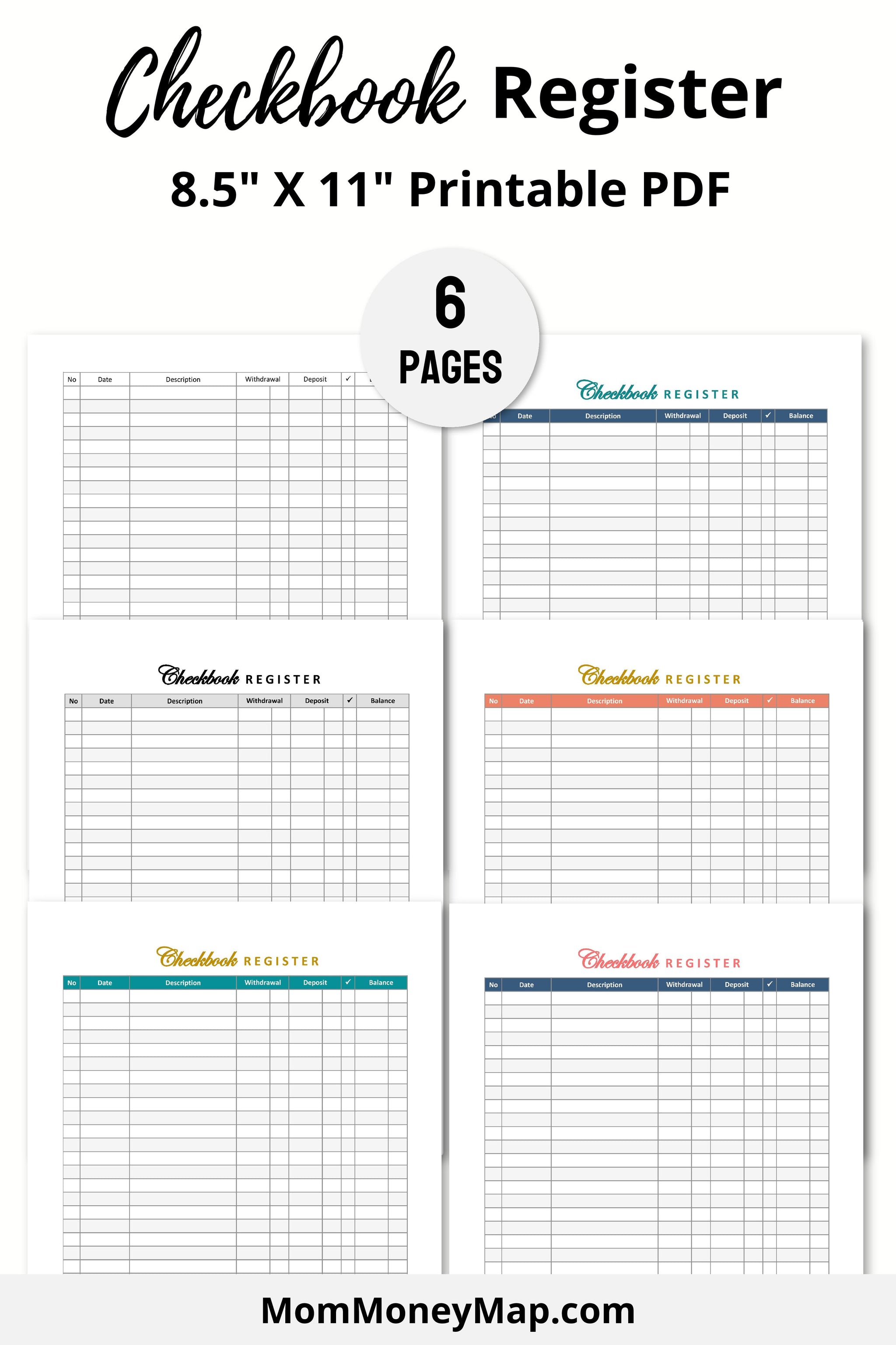 Cheap Check Register Print Your Own Checkbook Register Checkbook Register,Checkbook