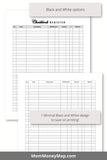 checkbook register printable template