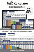 debt calculator spreadsheet