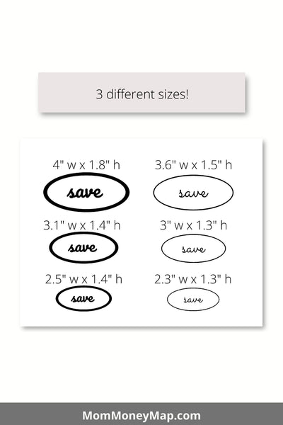 Give Save Spend Jar Stickers Printable PDF – Mom Money Map