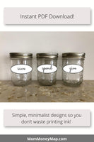 printable give save spend labels