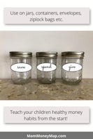 money jar labels
