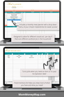 meal planner excel template