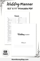 wedding planner printable pdf minimalist