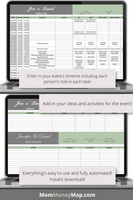 wedding excel spreadsheet