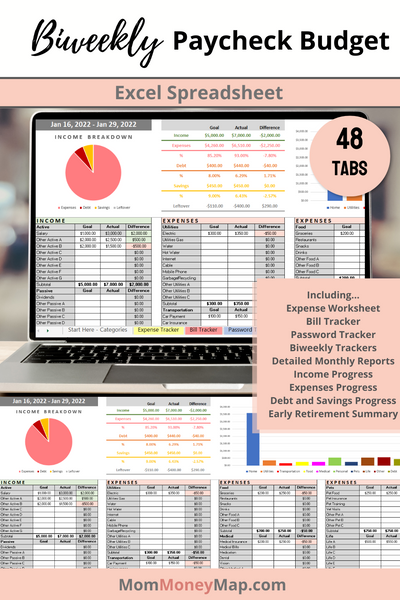 paycheck planner template