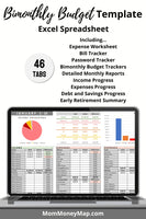 template bi monthly budget planner