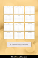 month calendar blank