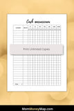 Cash Breakdown Sheet Printable PDF – Mom Money Map
