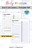 Daily Planner Printable PDF