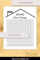 house savings tracker printable