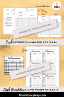 Cash Breakdown Sheet Printable PDF – Mom Money Map